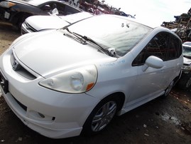 2007 Honda Fit Sport White 1.5L AT #A24864